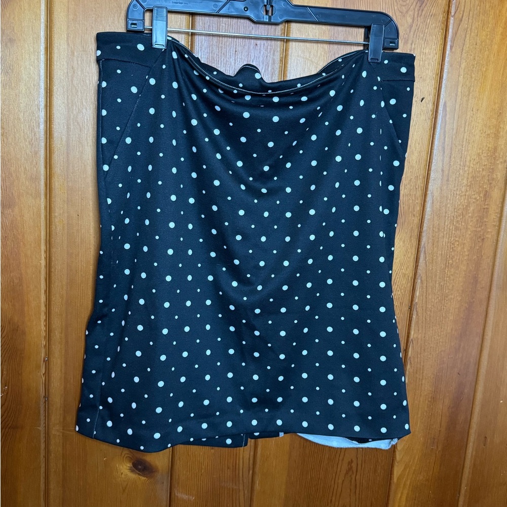The Limited Black Polka Dot Mini Skirt